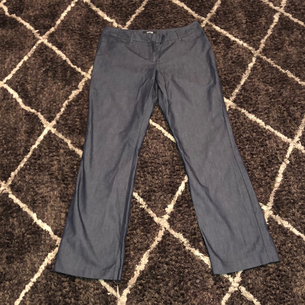 Navy blue jean business pants
